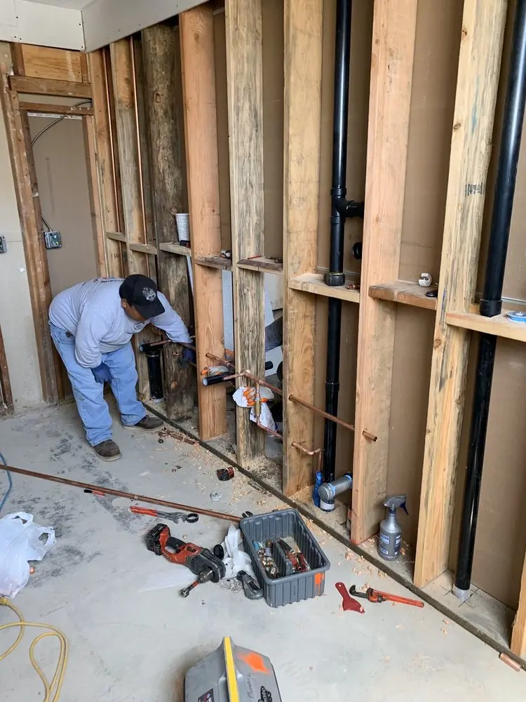 Commercial rough-in plumbing for Gas Line Repair in Canterburg